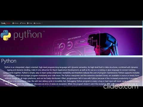 Programming Tutorials project using frontend only (html + css + js)
