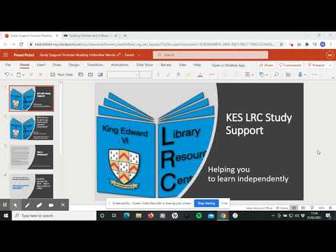 LRC Study support video reading unfamilar words