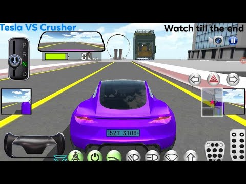 Tesla VS Crusher... Lets see if the the tesla will Survive!!! #carsimulator  #cars