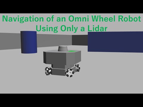Navigation of an Omni Wheel Robot Using Only a Lidar