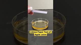 Litmus Paper Test of Apple Juice