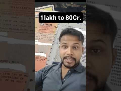 1 lakh to 80Cr. #shortvideo #shorts #virelshorts #shortsfeed #sharemarket