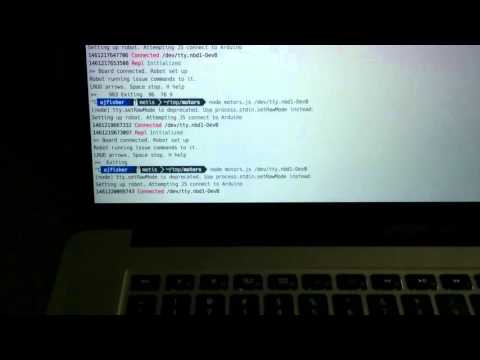 Prototype SimpleBot Mk VI demo - NodeBots