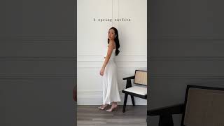 6 spring outfits 🤍 #springstyle #springfashion #springoutfits #shortsvideo #styling #grwm #ootd