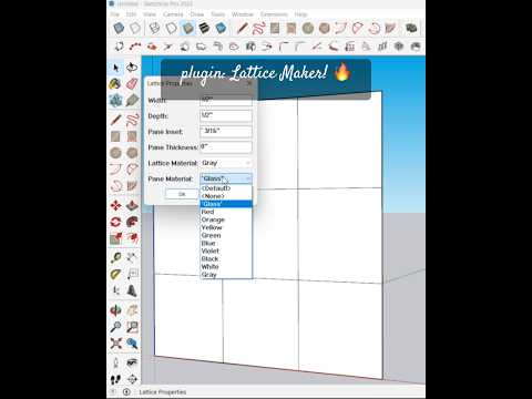 Quickly Design Elegant Window Grills Using Lattice Maker!🔥 🛠️ #3dtip #sketchuptips #sketchupplugin