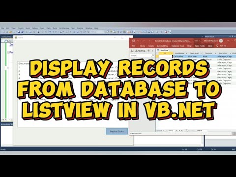 How to display records from MS access database to ListView in vb.net