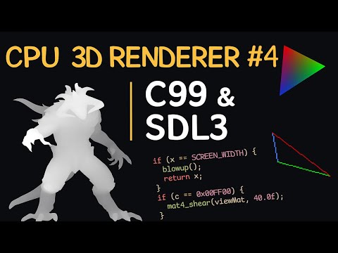 CPU 3D Renderer | C99 & SDL3 - #4