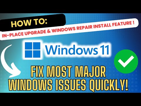 Windows 11: In-Place Upgrade & Repair Install Feature !