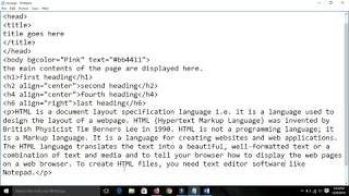 HTML Basics