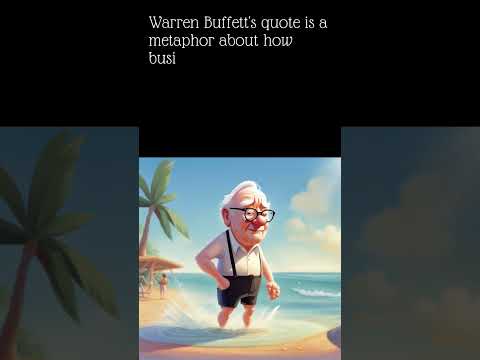 Warren Buffett's quote about the tide