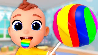 The Color Song! Rainbow Lollipops 🌈 | Nursery Rhymes & Kids Songs | Tinytots