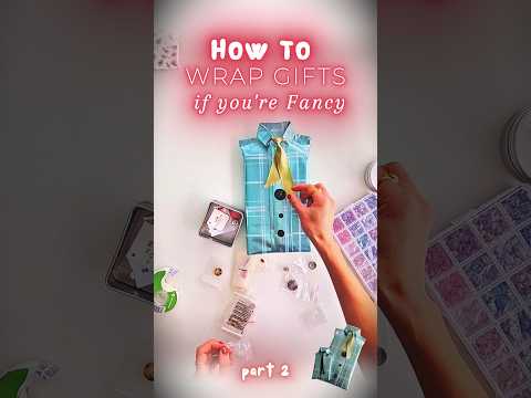 Fancy Gift Wrapping Ideas: SHIRT and TIE Style 🎁 (Style 2) | Full Tutorial Linked