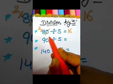 Division by 5 in 15 Second | division tricks for competitive exams | division tricks vedic maths ..