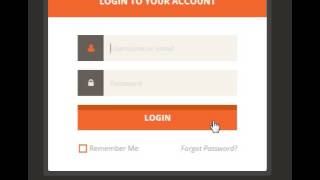 Login form HTML e CSS modern style