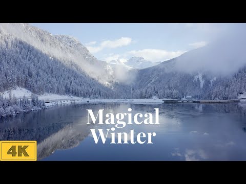 Winter Nature Videos 4K | Nature Relaxation Landscape 4K | Relaxing Scenery | Calming Music | Aerial