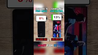 🔋iPhone 15 Pro Max vs 🔋Samsung S24 Ultra Ultimate Battery Drain Test!!