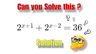 Grade 8 Question | Solving Simple Exponential | Math Olympiad Question ?