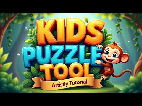 How to Create a Kids Activity Book Using Artistly (New Puzzle Tool)