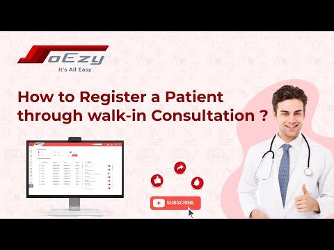 How to register a patient through walk in consultation |Soezy Healthcare Software
