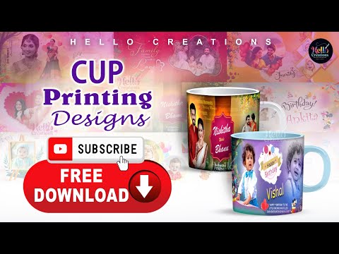 Free download Cup Printing Designs psd