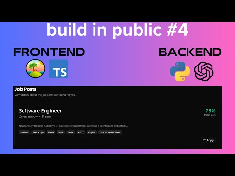 Build the Backend using PYTHON and FASTAPI  | @buildinpublic ep. 4
