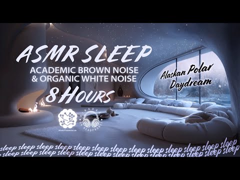 Alaskan Polar Daydream: Cozy Fireplace and Blizzard Ambience for Deep Sleep & Relaxation ASMR 8 Hrs