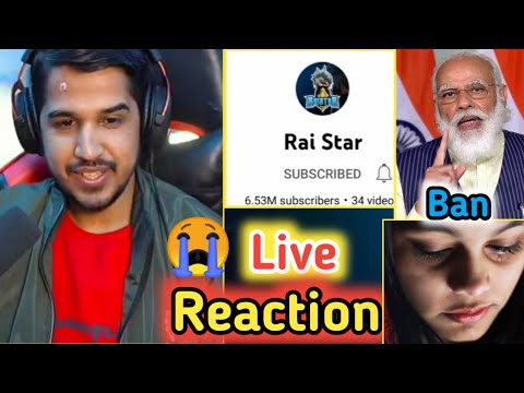Big youtuber reaction after free fire ban? | Dasi gamer reaction | Raistar reaction