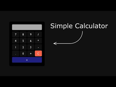 Create Simple Calculator using html, css and javascript