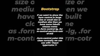 "Bootstrap Form Controls: Easily Customize Input Sizes and Color Pickers!"