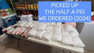 PICKED UP HALF A PIG WE ORDERED FROM A LOCAL PROCESSING BUSINESS (2024)