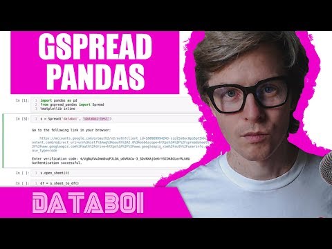 Open Google Sheets in Python with Gspread Pandas | Learn Python For Marketing