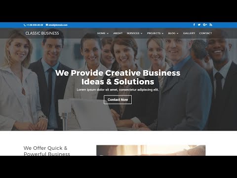 Classic Business - Divi Child Theme [MZ Creative Studio]