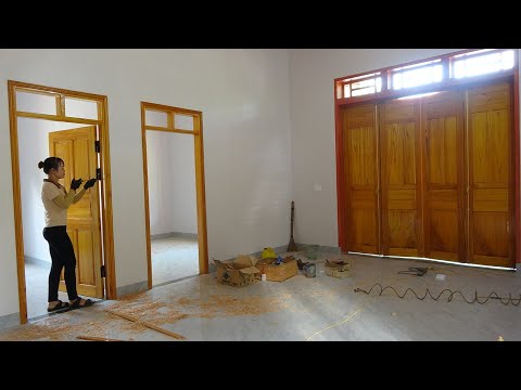 TIMELAPSE: Carpenter Girl, Installing Doors for a Young Homeowner's House/ Mai Mai Len