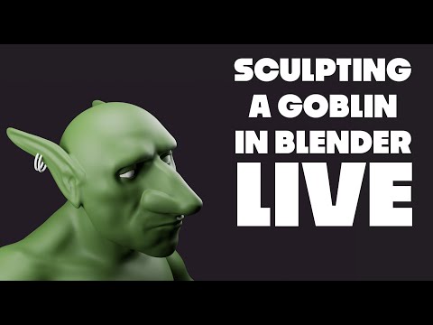 Blender Sculpting Practice - Weird Goblin Thing 2