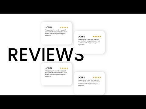 Cool Reviews Scroll Animation with GSAP | HTML, CSS & JS Tutorial