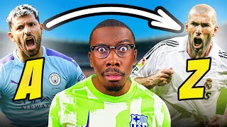 FOOTBALL A-Z QUIZ (GOD Level) 🧠