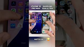 iPhone 15 Pro Max vs Samsung S24 Ultra ⚡ Who’s Got the Real Power? 💥 #shorts