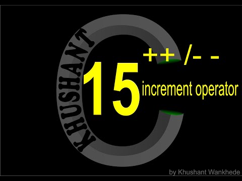 increment decrement | by khushant