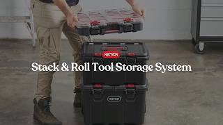 Keter Stack & Roll Tool Storage System | Modular Rolling Toolbox for Garage & DIY Organization
