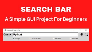 Python GUI Project: How to Build your own Search Bar
