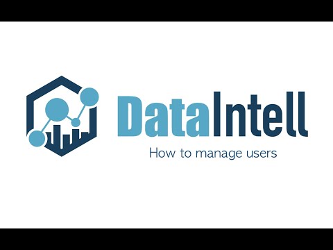 Storage analytics: manage users and permissions in DataIntell