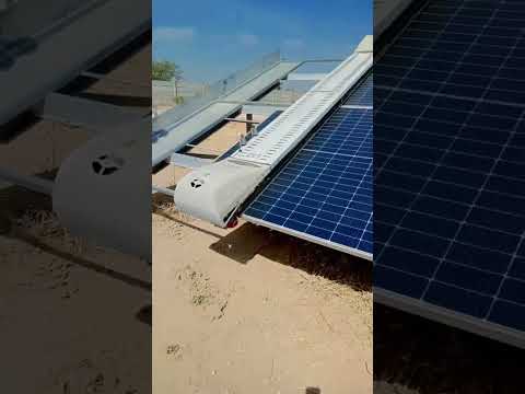robot solar panel cleaning Sol bright robot