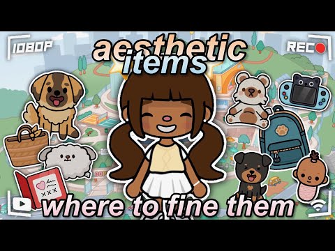 Where To Find *Free Aesthetic Items*!⭐️|| * Voiced!*🔊 || Toca Boca Life 🌏
