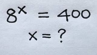 Solve for x in this nice exponential equation | Math Olympiad Mathematics