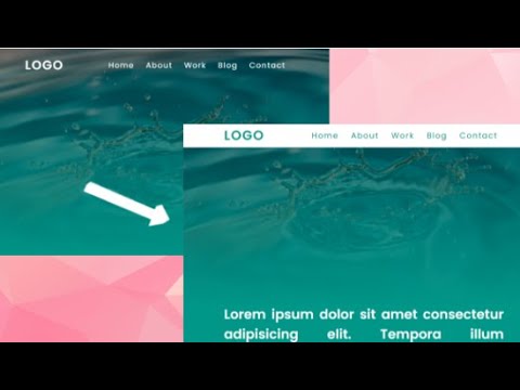 How to make a Sticky Navbar Using HTML, CSS and Javascript 2021.