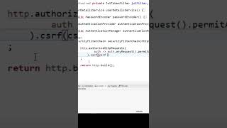 Disable CSRF in Spring Security #springsecurity #csrf #javaprogramming