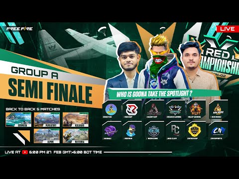 [🔴LIVE] RED CHAMPIONSHIP SEASON 2 | SEMI FINAL GROUP - A | FREE FIRE