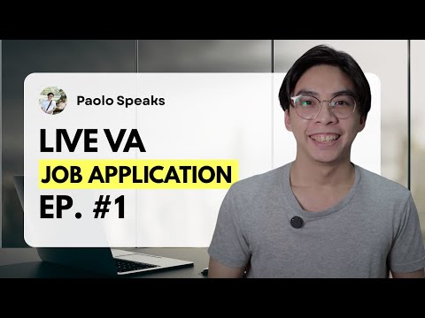 Live VA Job Application EP #1