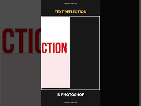 Text Reflection Effect in Photoshop