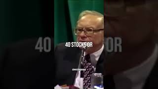 Warren Buffett: Diversification is For DUMB People